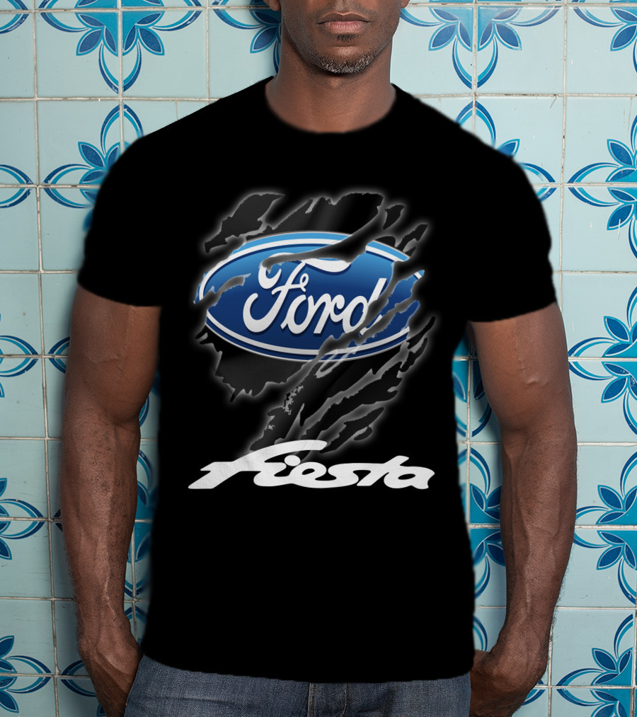 Ford Fiesta Logo With Scratch Effect T-Shirt