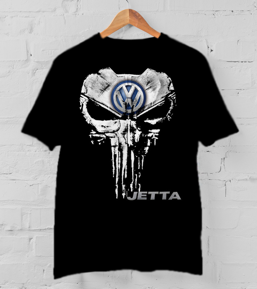 Volkswagen Logo With Skull Design Jetta07 T-Shirt