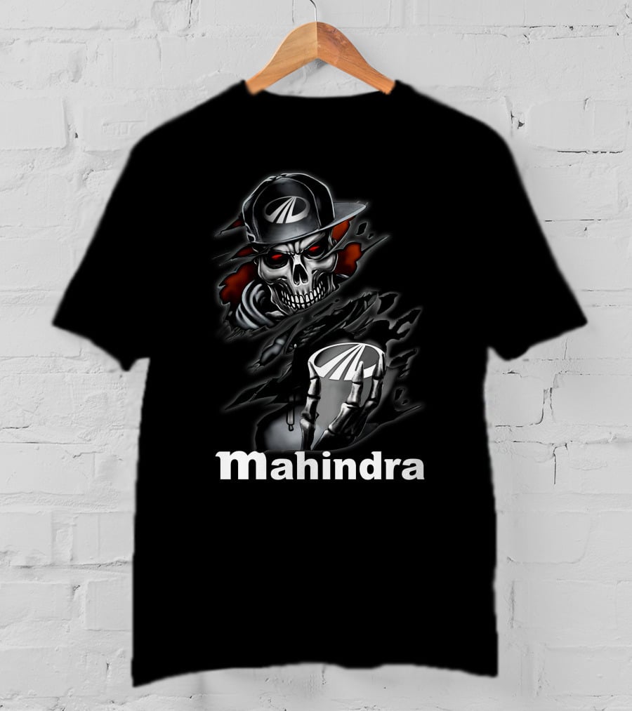 Mahindra Skull With Cap And Claw T-Shirt