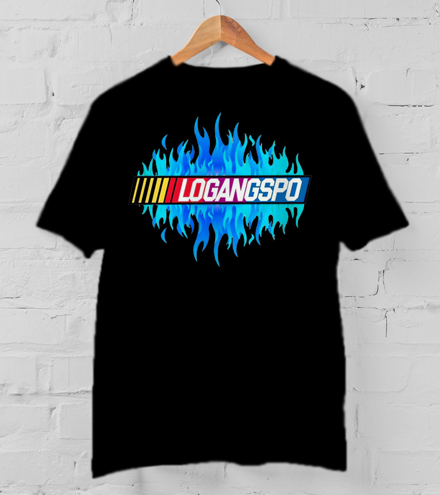 Logangspo Racing Flames T-Shirt