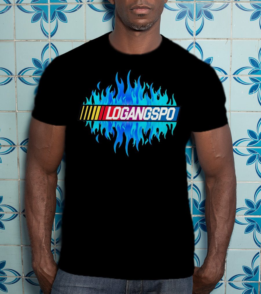 Logangspo Racing Flames T-Shirt