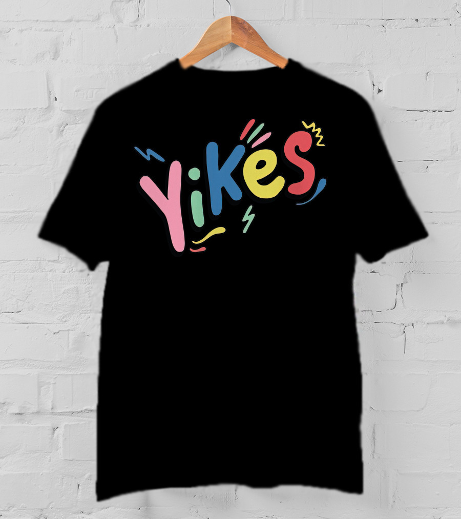 Colorful Yikes Merch Vibrant Lettering T-Shirt