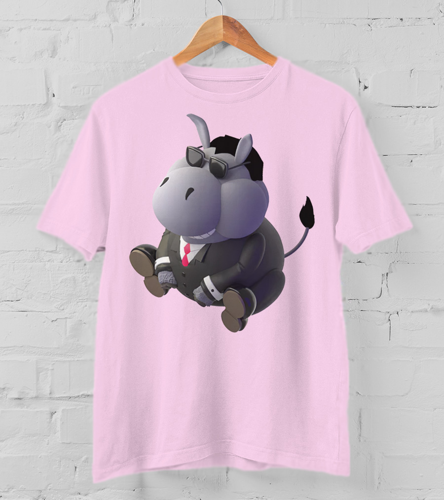 Dunkey Merch Stylish Cartoon Donkey In Suit And Sunglasses T-Shirt