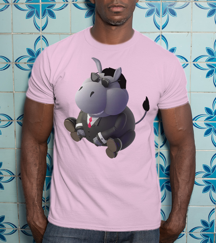 Dunkey Merch Stylish Cartoon Donkey In Suit And Sunglasses T-Shirt
