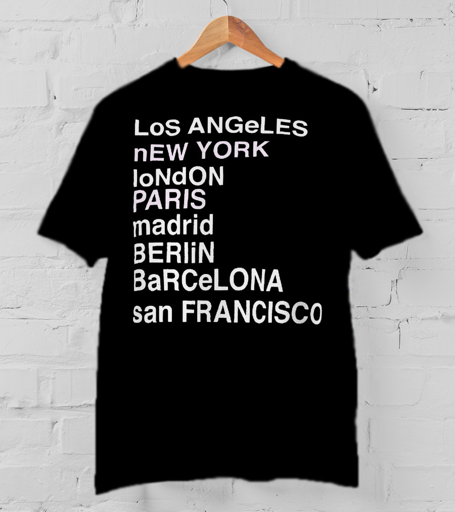 Anine Bing Paris Los Angeles New York London Madrid Berlin Barcelona San Francisco T-Shirt