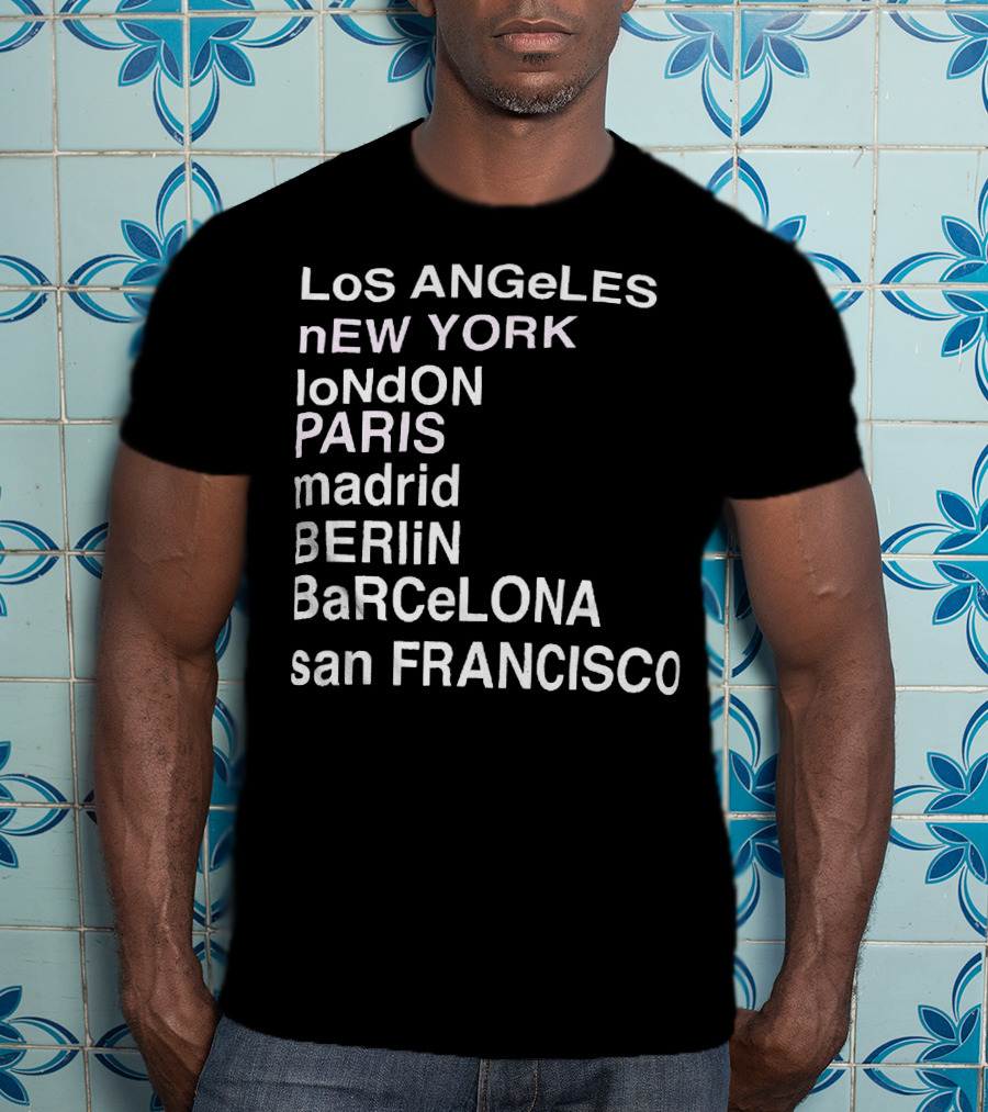 Anine Bing Paris Los Angeles New York London Madrid Berlin Barcelona San Francisco T-Shirt