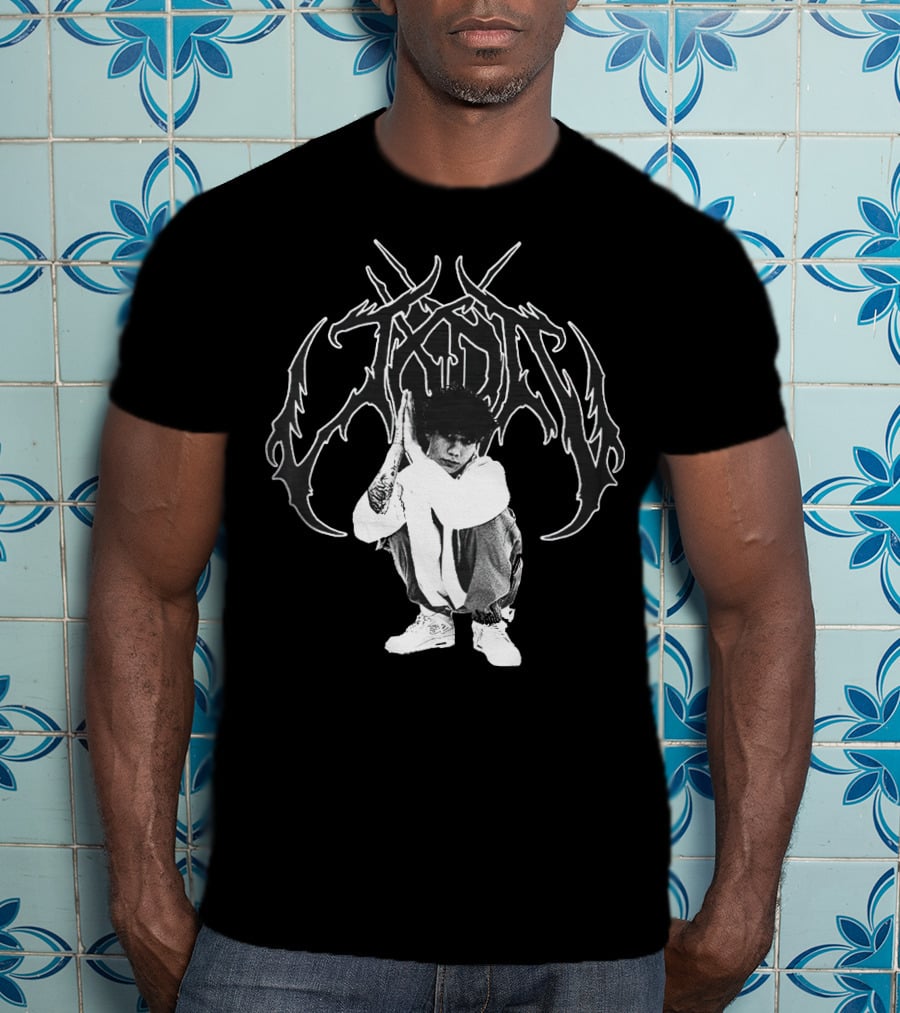 Jxdn Crouching Figure With Intricate T-Shirt