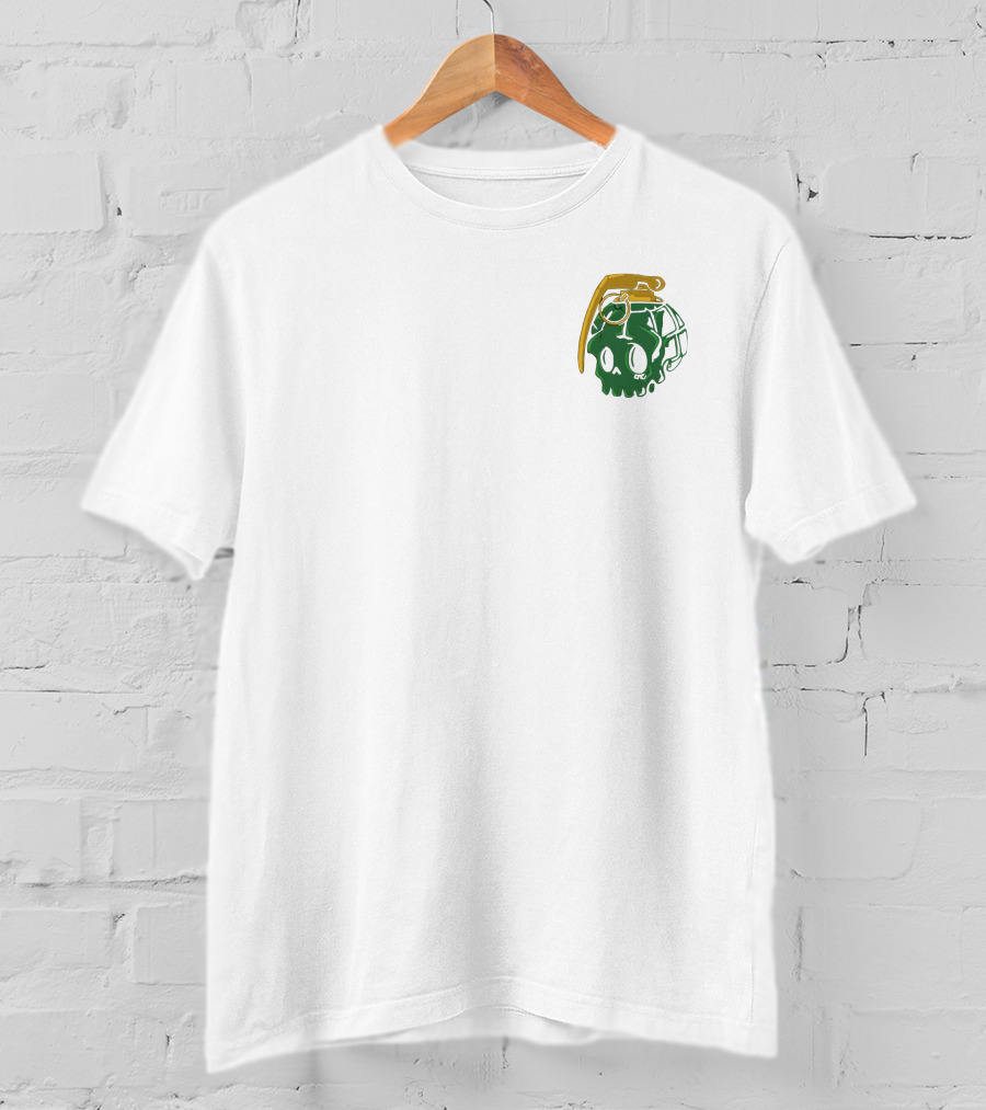 Oops Thiccc Boy Merch Skull Grenade T-Shirt