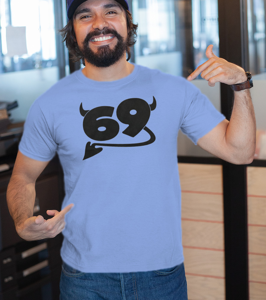 69 Devil Tail Horns King Princess Merch T-Shirt