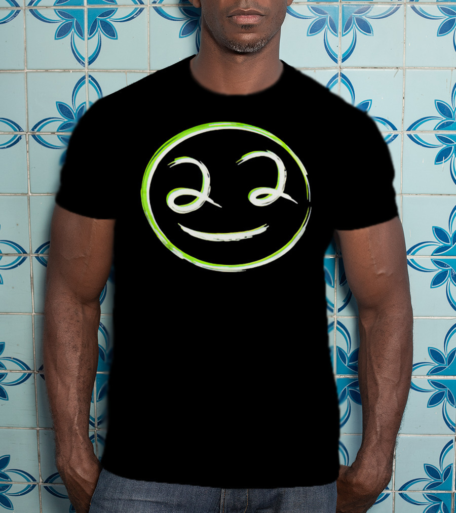 Dream Team Pride Smiley Icon Green Accents T-Shirt