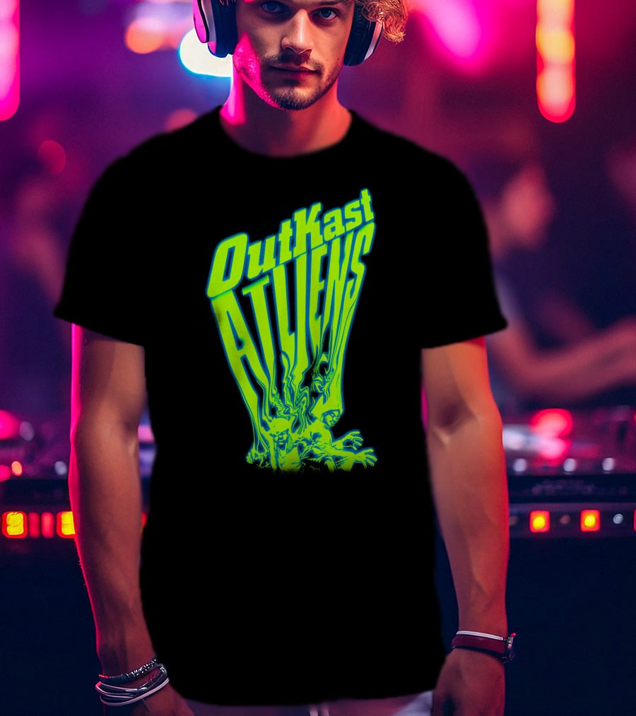 OutKast ATLiens Retro Sci-Fi Neon T-Shirt