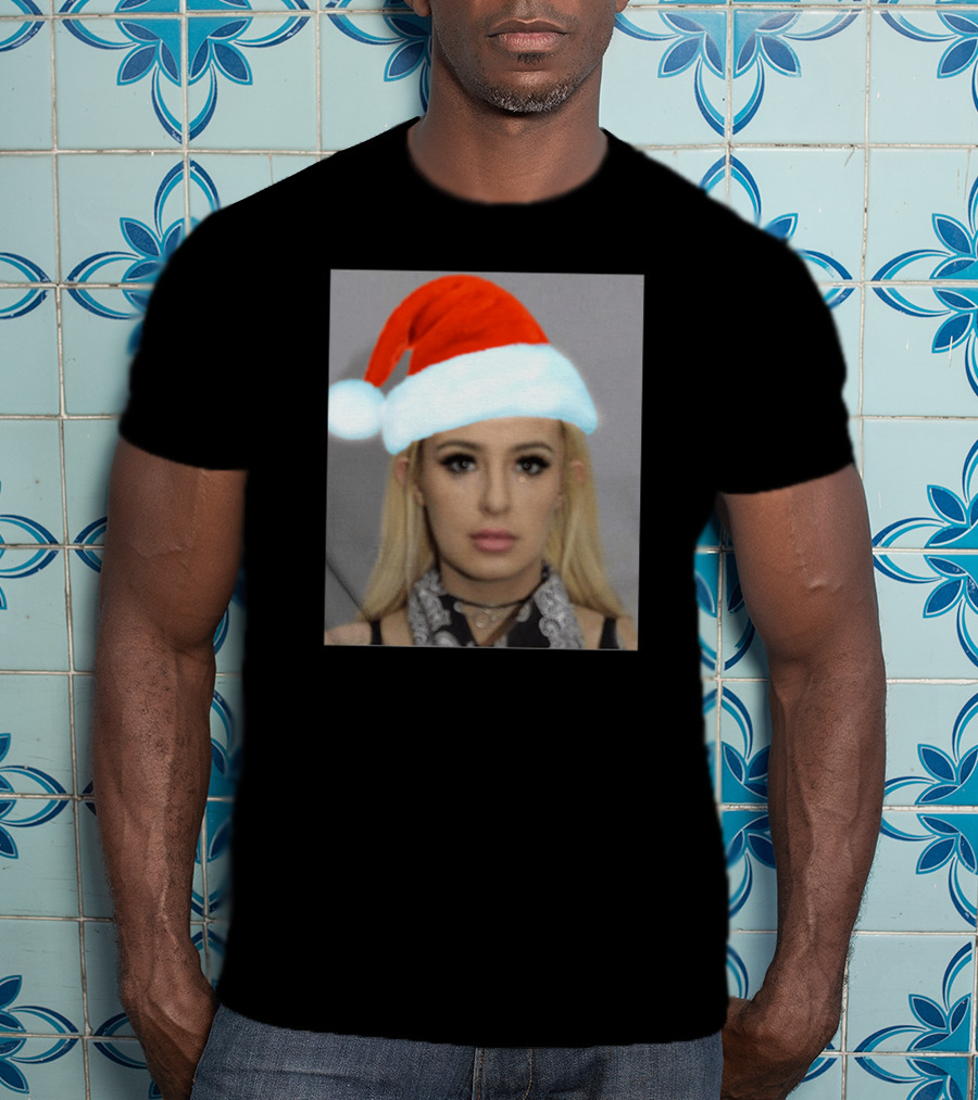 Tana Mongeau Mugshot Santa Hat Christmas T-Shirt