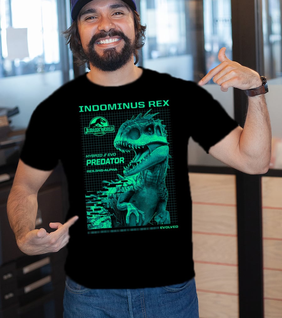 Jurassic World Indominus Rex Hybrid Evo Predator Rex.345-Alpha Evolved T-Shirt