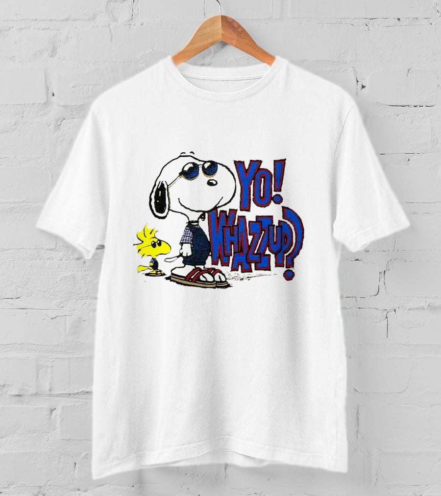 Yo Whazzup Snoopy Woodstock T-Shirt