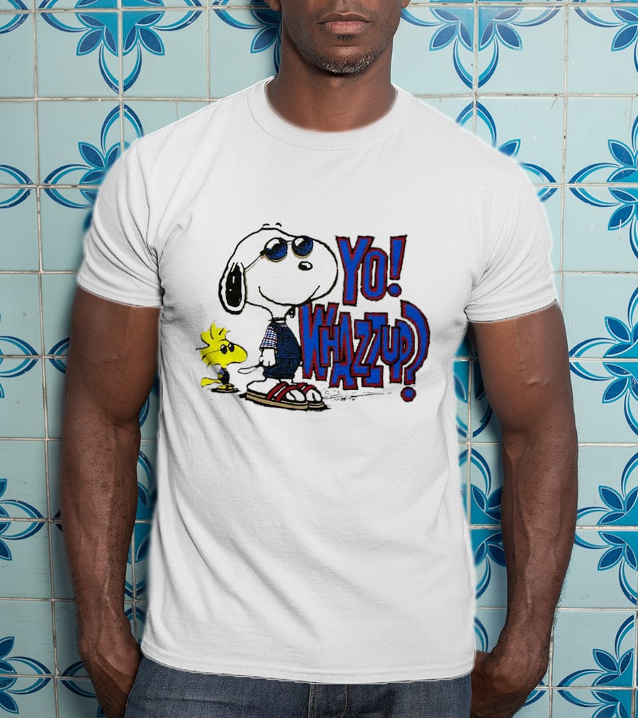 Yo Whazzup Snoopy Woodstock T-Shirt