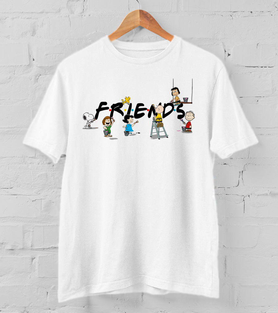 Peanuts Characters Painting Friends T-Shirt