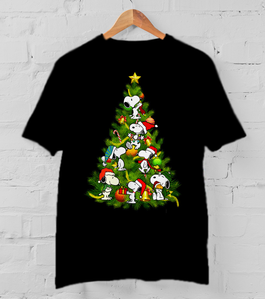 Christmas Snoopy Tree Holiday T-Shirt