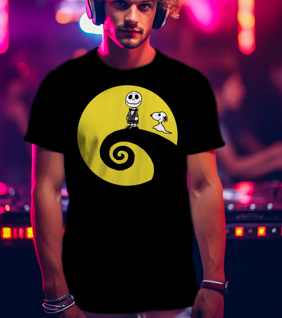 Jacksnop Nightmare Crossover With Dog On Spiral Hill T-Shirt
