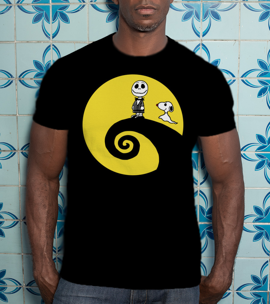 Jacksnop Nightmare Crossover With Dog On Spiral Hill T-Shirt
