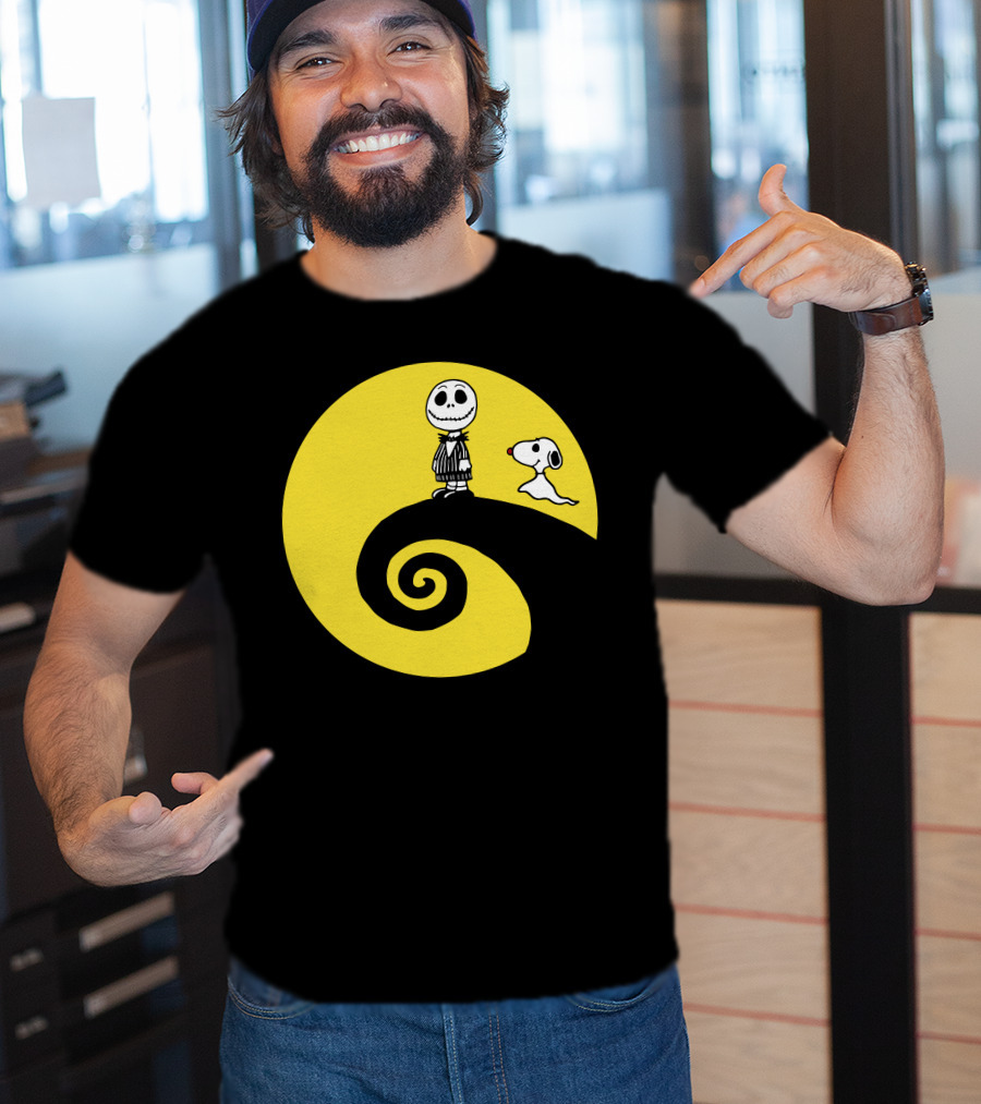 Jacksnop Nightmare Crossover With Dog On Spiral Hill T-Shirt