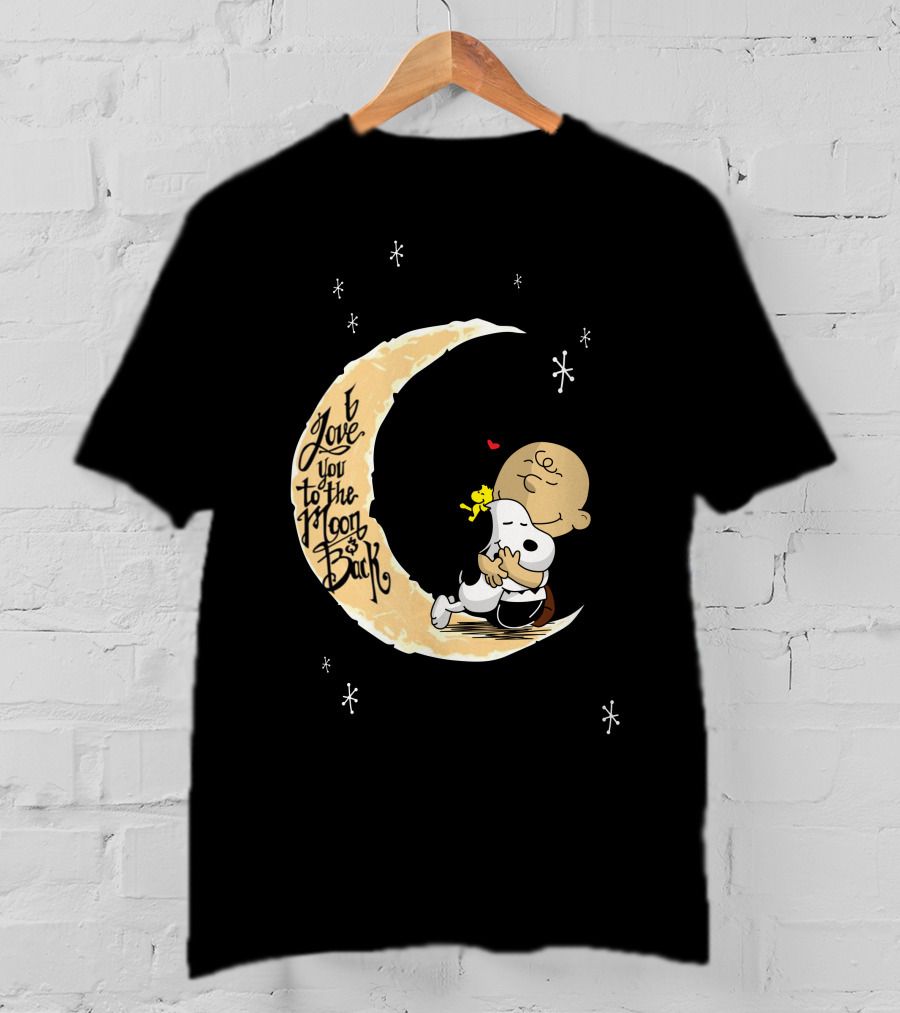 I Love You To The Moon And Back Lovemoonsnop Hugging Scene T-Shirt