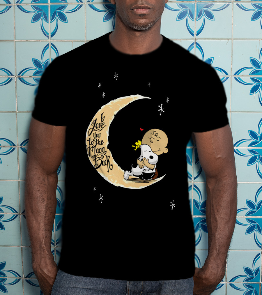 I Love You To The Moon And Back Lovemoonsnop Hugging Scene T-Shirt