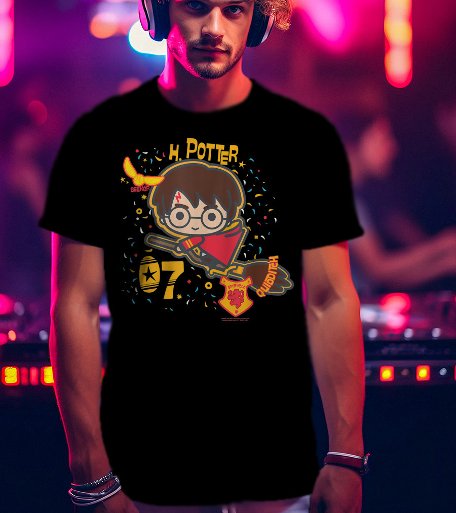 H Potter Gryffindor Seeker Quidditch T-Shirt