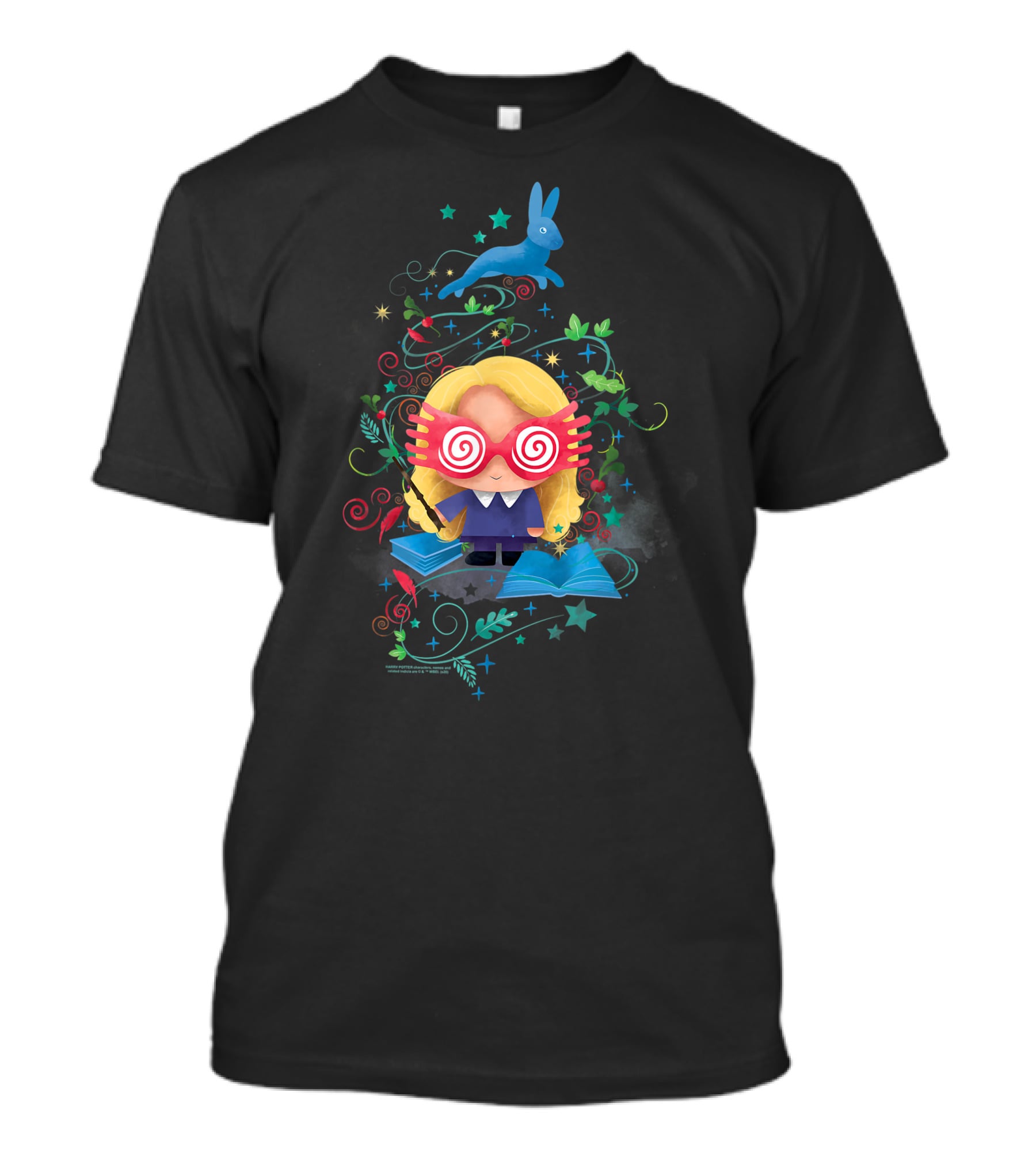Only Today Magical Adventure With Blue Rabbit And Whimsical Glasses T-Shirt