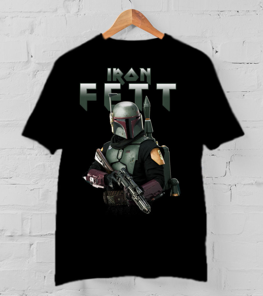 Iron Fett Boba Crossover Mandalorian Suit Concept T-Shirt