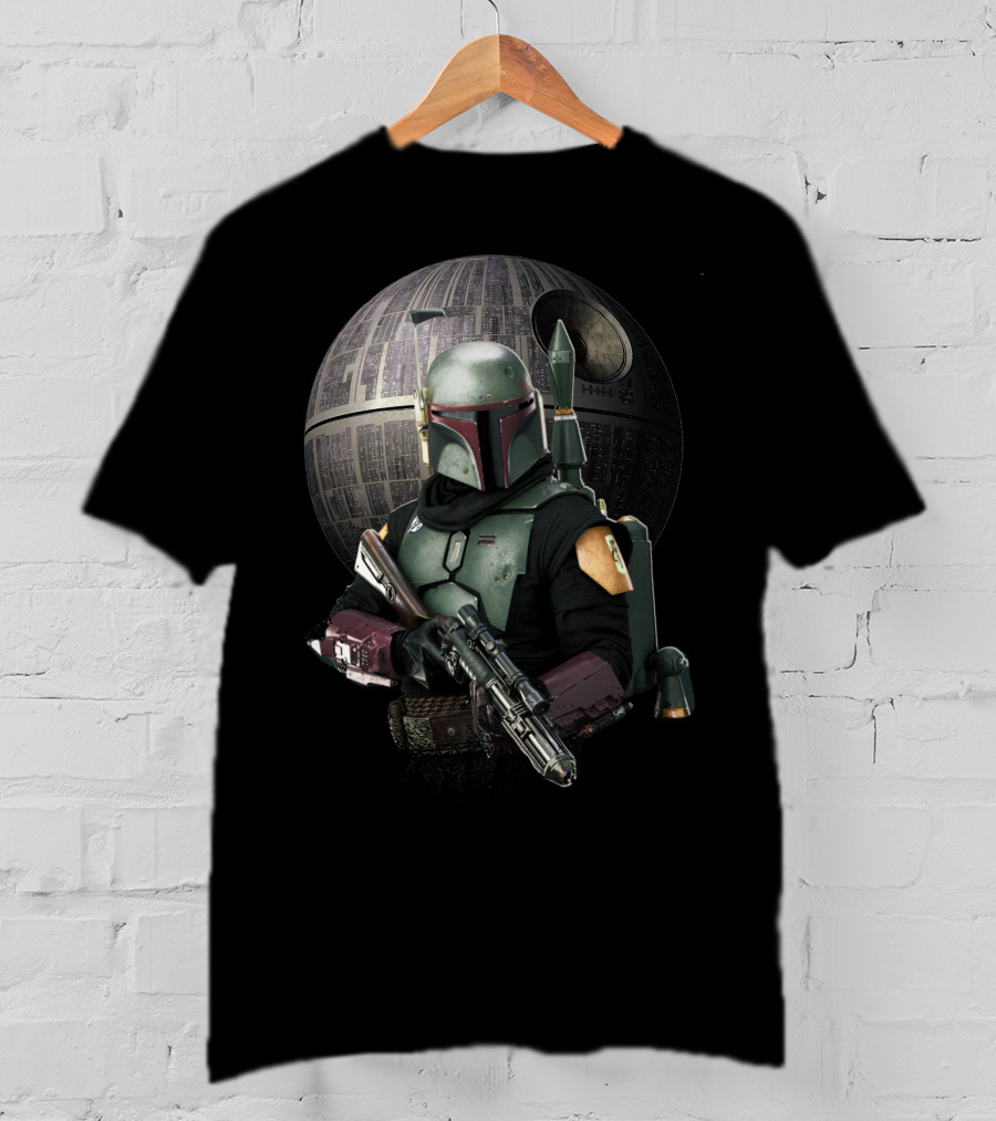Boba Fett In Front Of Death Star Perfect Gift For You T-Shirt
