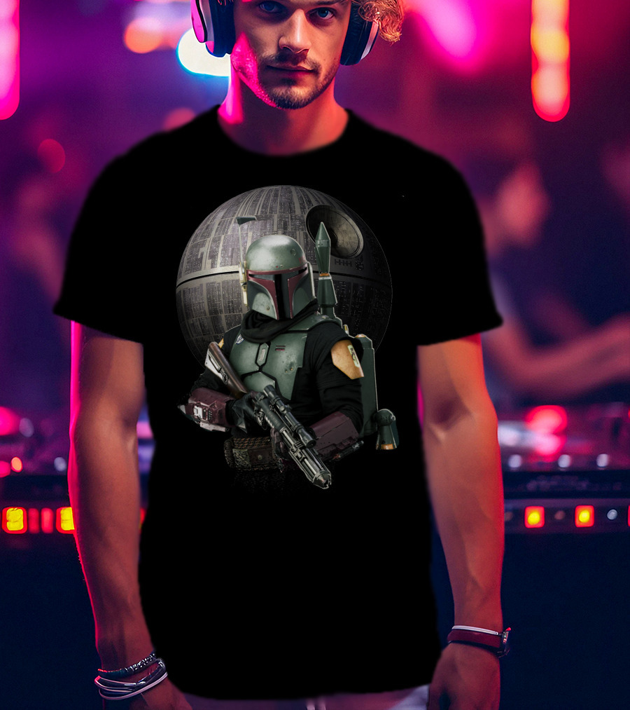 Boba Fett In Front Of Death Star Perfect Gift For You T-Shirt