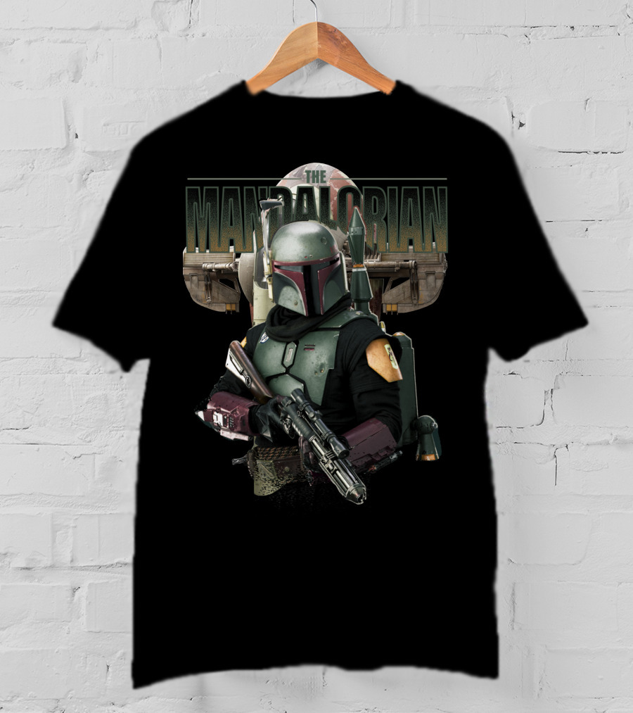 The Mandalorian Boba Fett Armor And Weapons T-Shirt