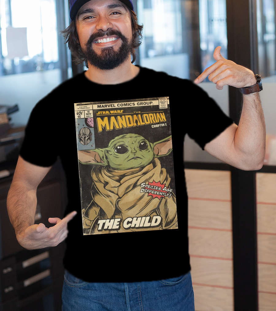 Marvel Comics Group Star Wars The Mandalorian Chapter 2 The Child Species Age Differently T-Shirt