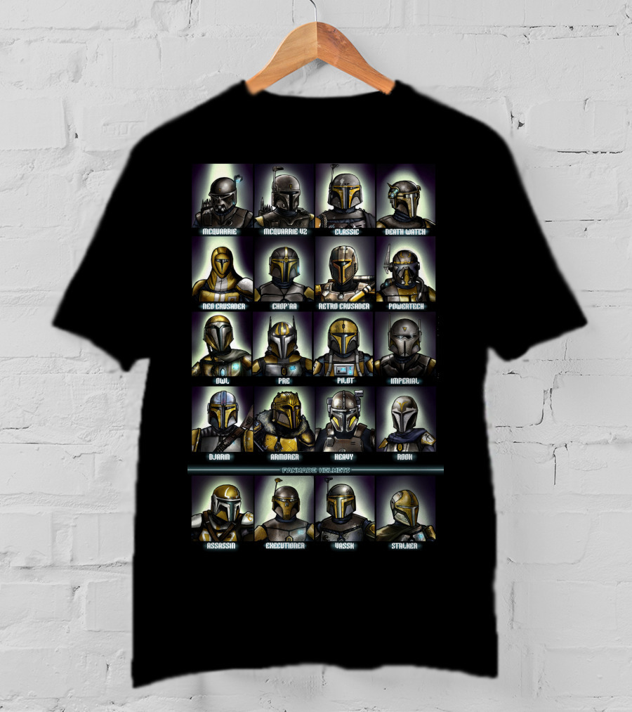 Today Only Featuring Mcquarrie Death Watch Boba Fett Crusader Pig Retro Executioner T-Shirt