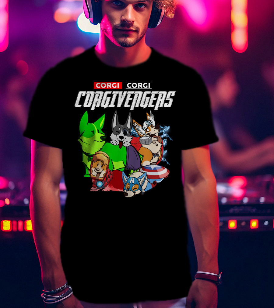 Corgi Corgi Corgivengers Dc1 T-Shirt