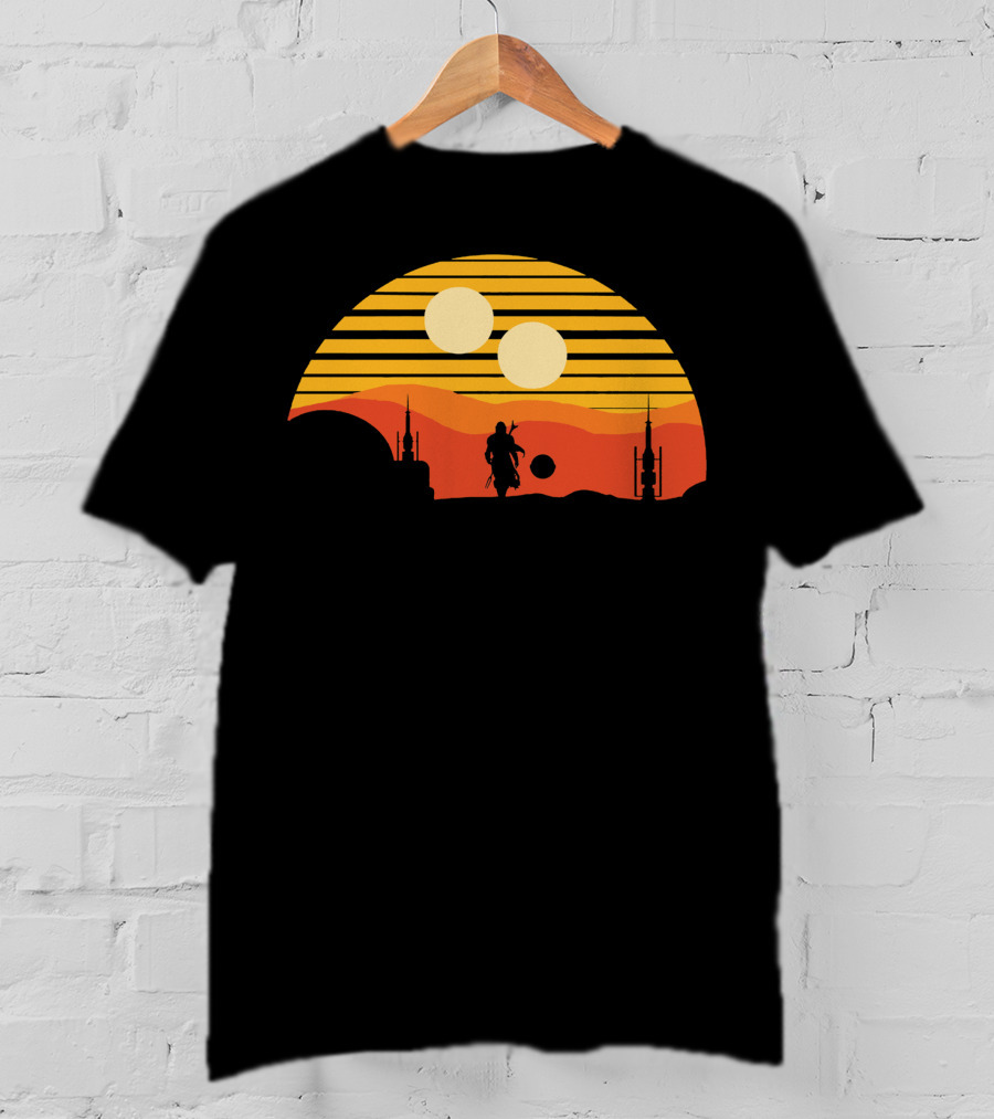 Only Today Two Suns Desert Warrior Scene T-Shirt