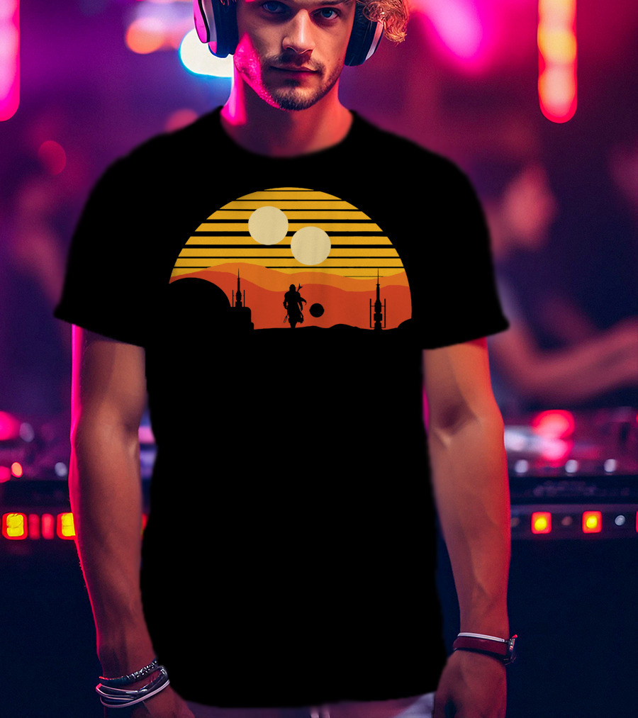Only Today Two Suns Desert Warrior Scene T-Shirt