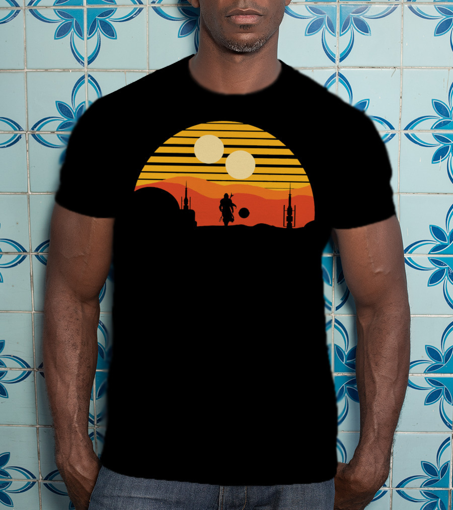 Only Today Two Suns Desert Warrior Scene T-Shirt