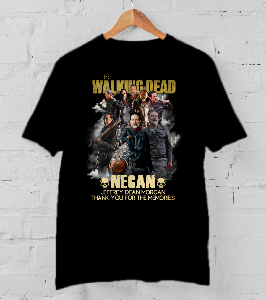 The Walking Dead Negan Jeffrey Dean Morgan Thank You For The Memories T-Shirt