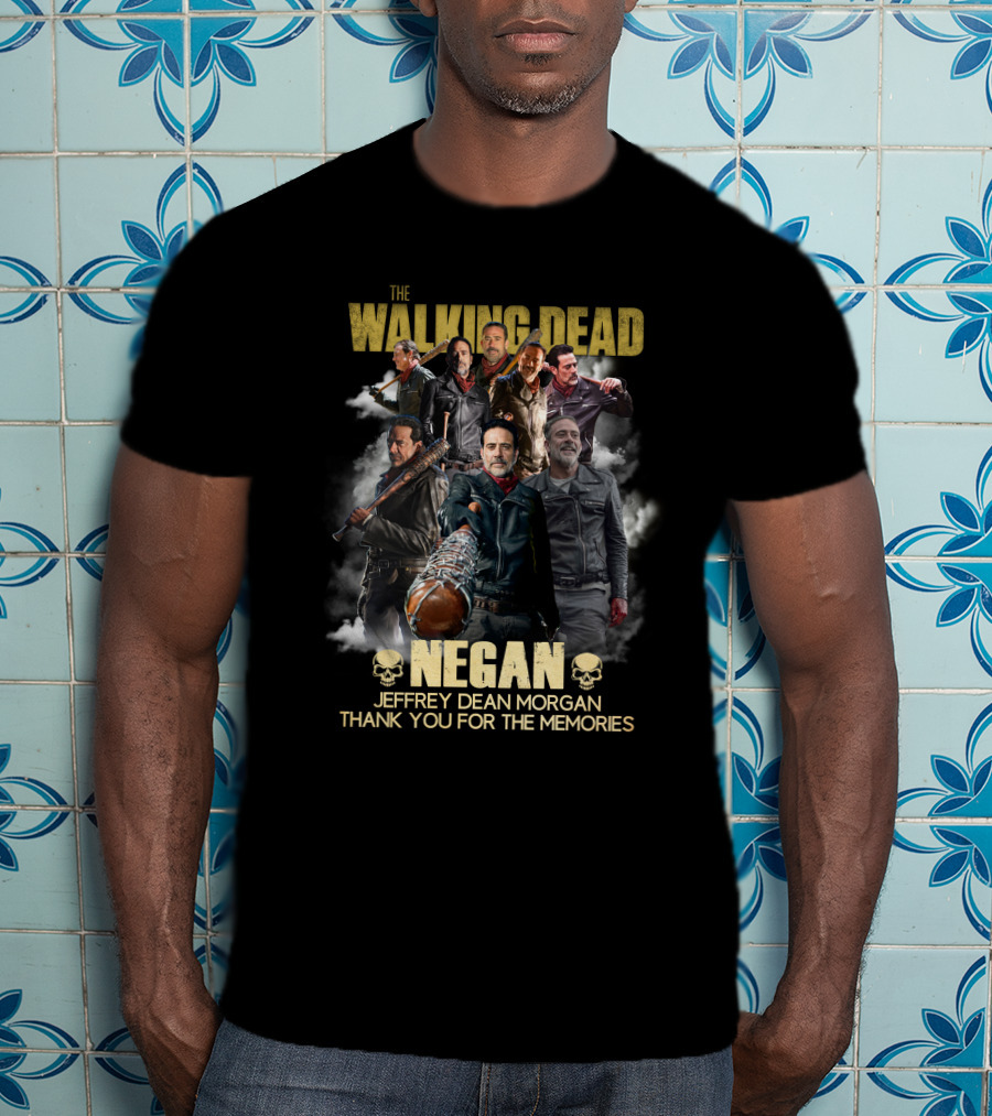 The Walking Dead Negan Jeffrey Dean Morgan Thank You For The Memories T-Shirt