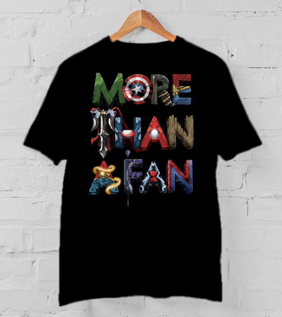 More Than A Fan Marvel Heroes Icons T-Shirt