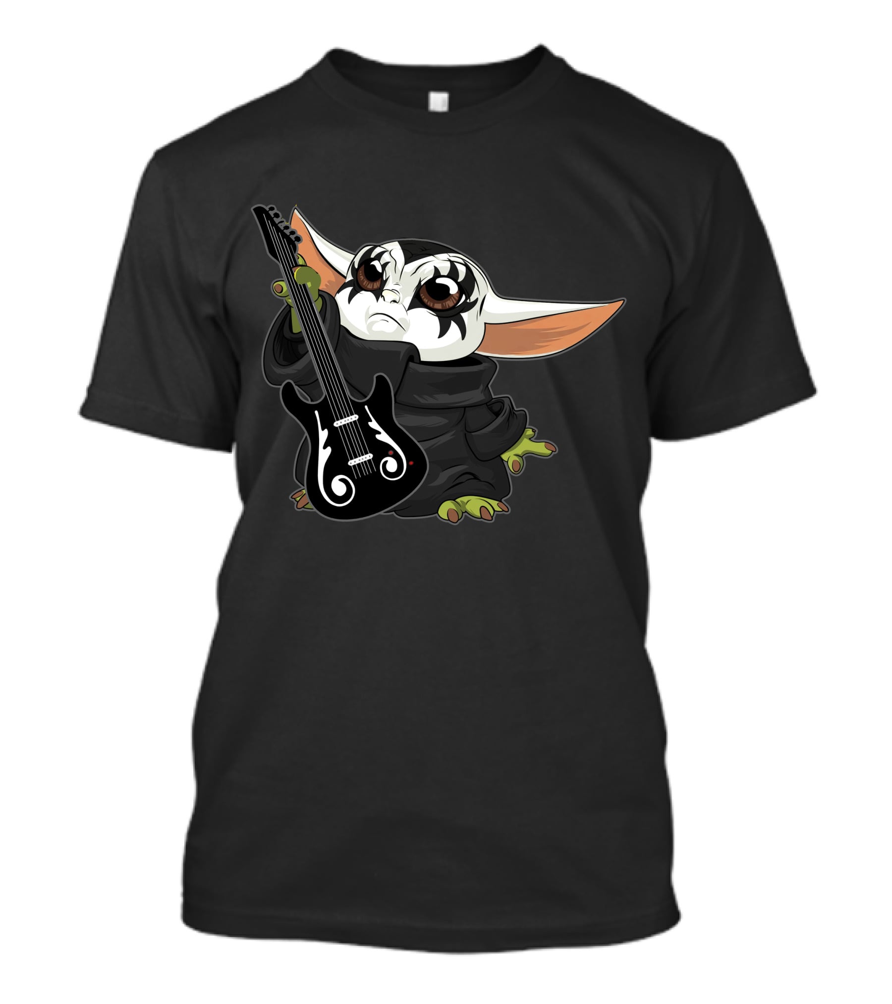 Only Today Kiss Rock Alien Guitar Jam T-Shirt