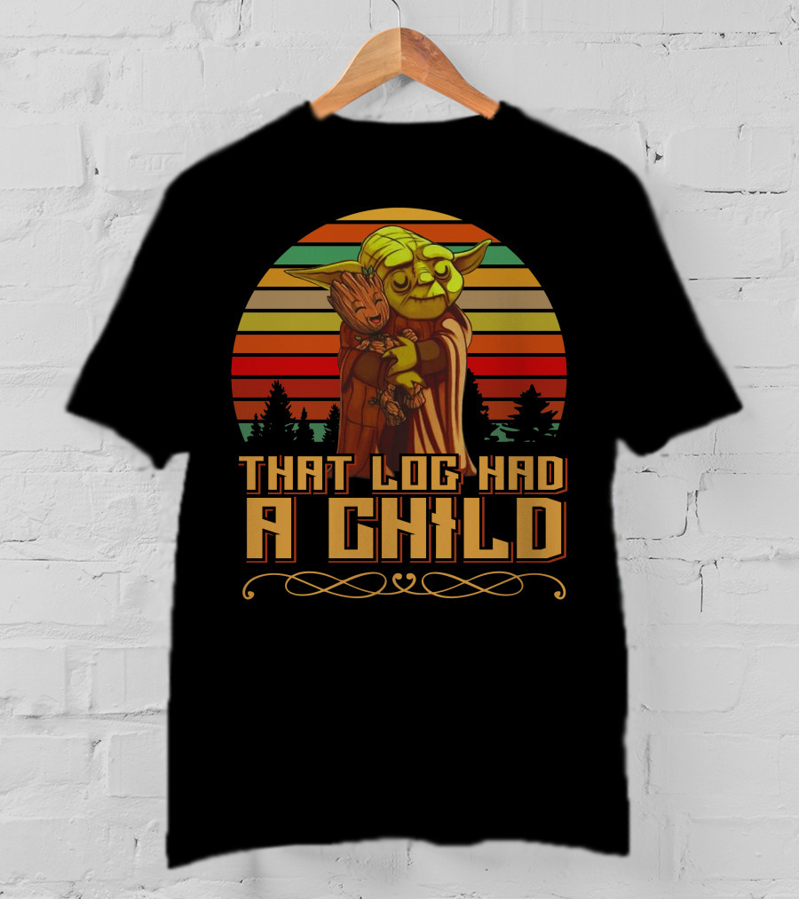That Log Had A Child Vintage Sunset T-Shirt