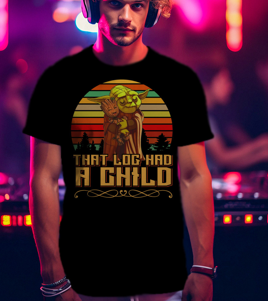 That Log Had A Child Vintage Sunset T-Shirt