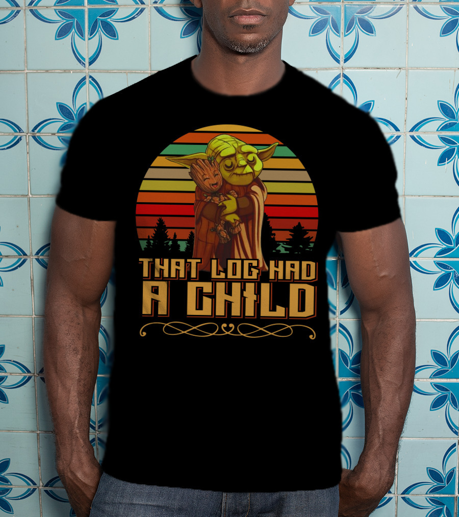 That Log Had A Child Vintage Sunset T-Shirt