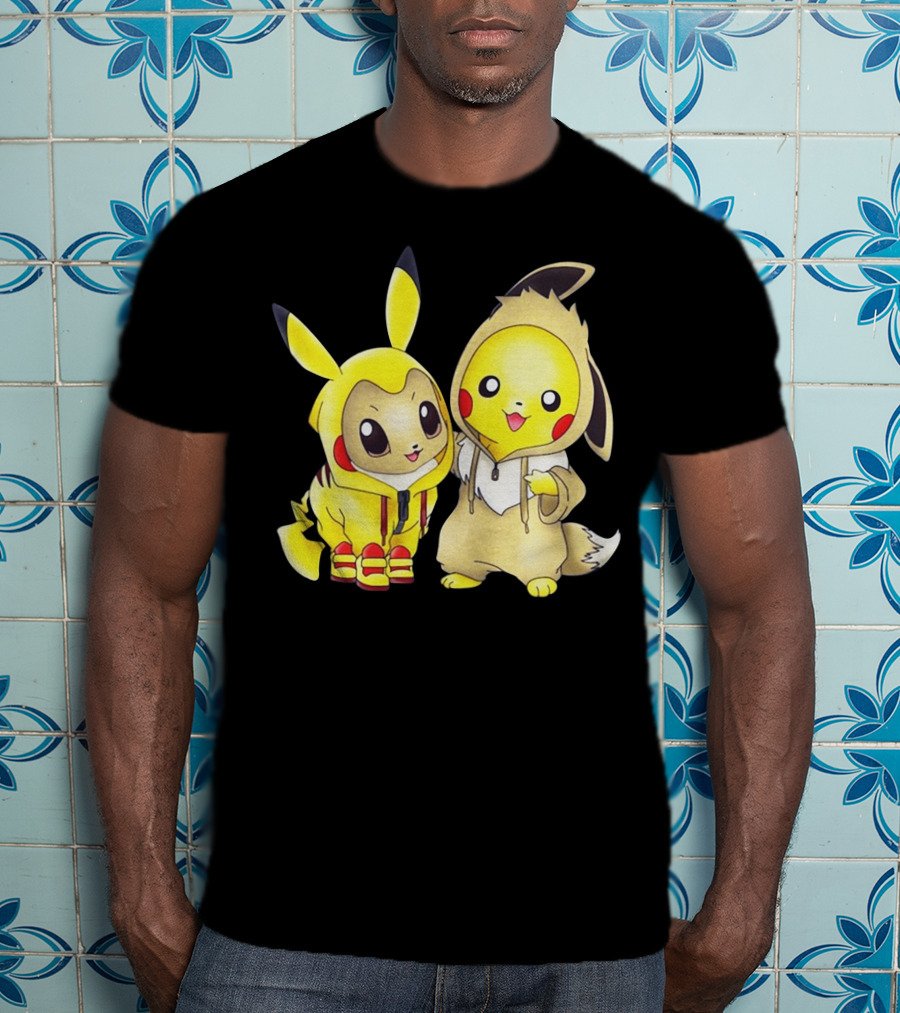 Pikachu And Eevee Cosplay Hoodie Only Today T-Shirt