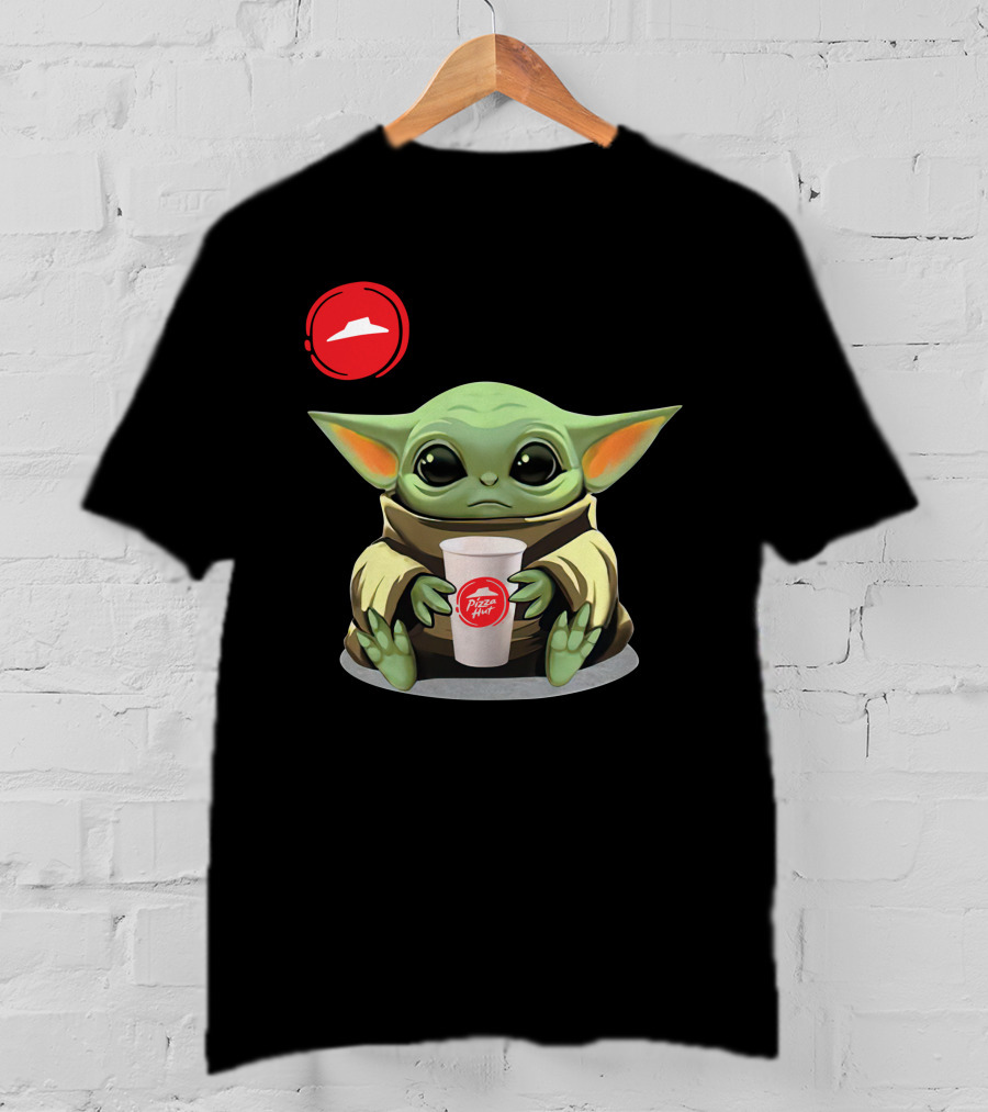Pizza Hut Cute Green Character Holding Cup Only Today T-Shirt