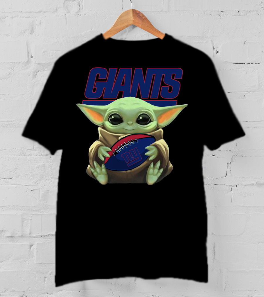 Giants Yoda Football Ny T-Shirt