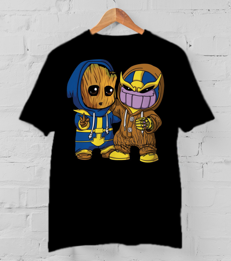 Only Today Groot And Thanos Hoodie Duo T-Shirt