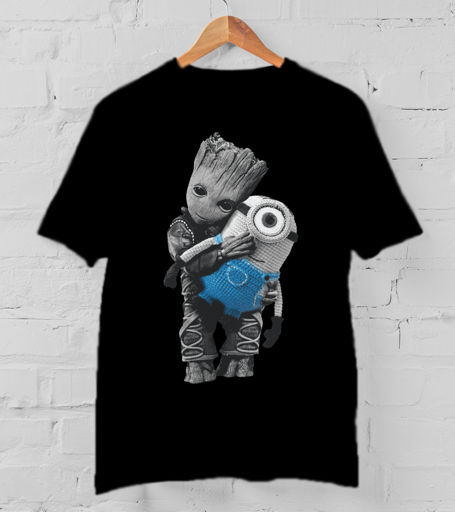 Only Today Groot Hugging Minion T-Shirt